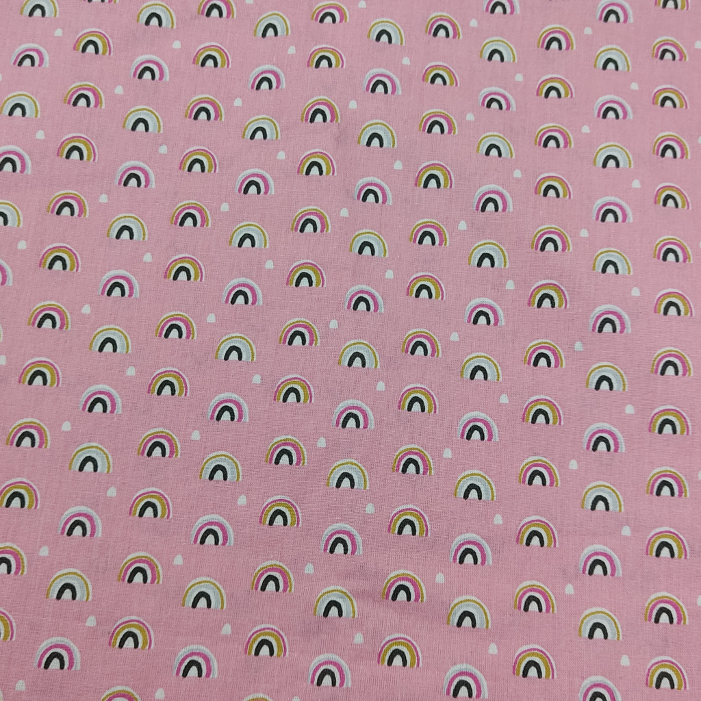 Arcoiris Fondo Rosa