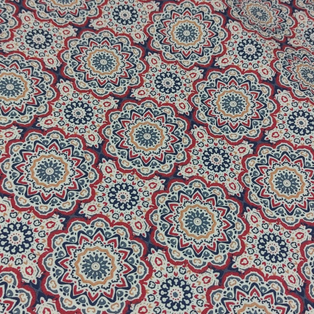 Mandala Rojo y Azul